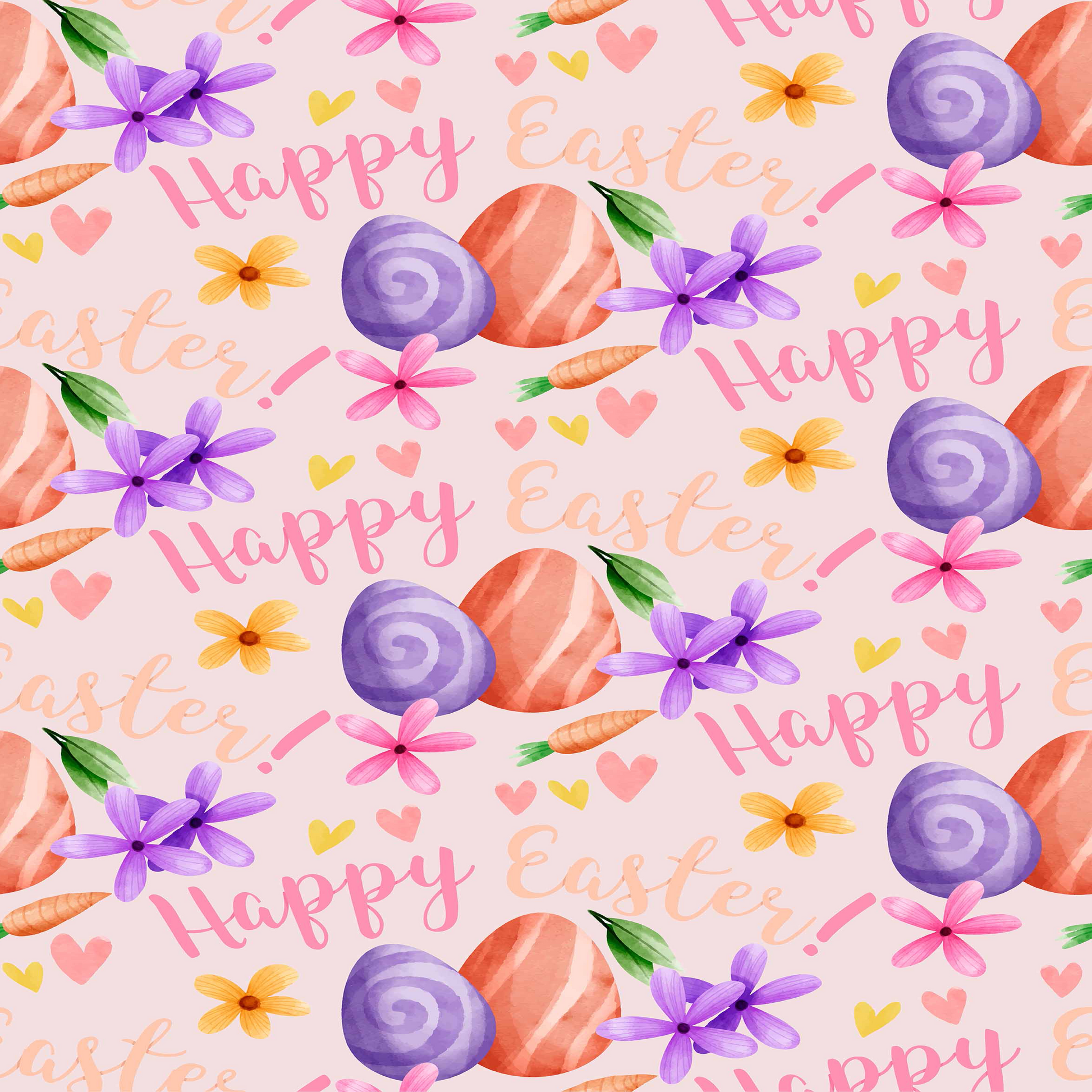 Watercolor Easter Seamless Digital Paper - CraftNest - Digital Crafting and Art