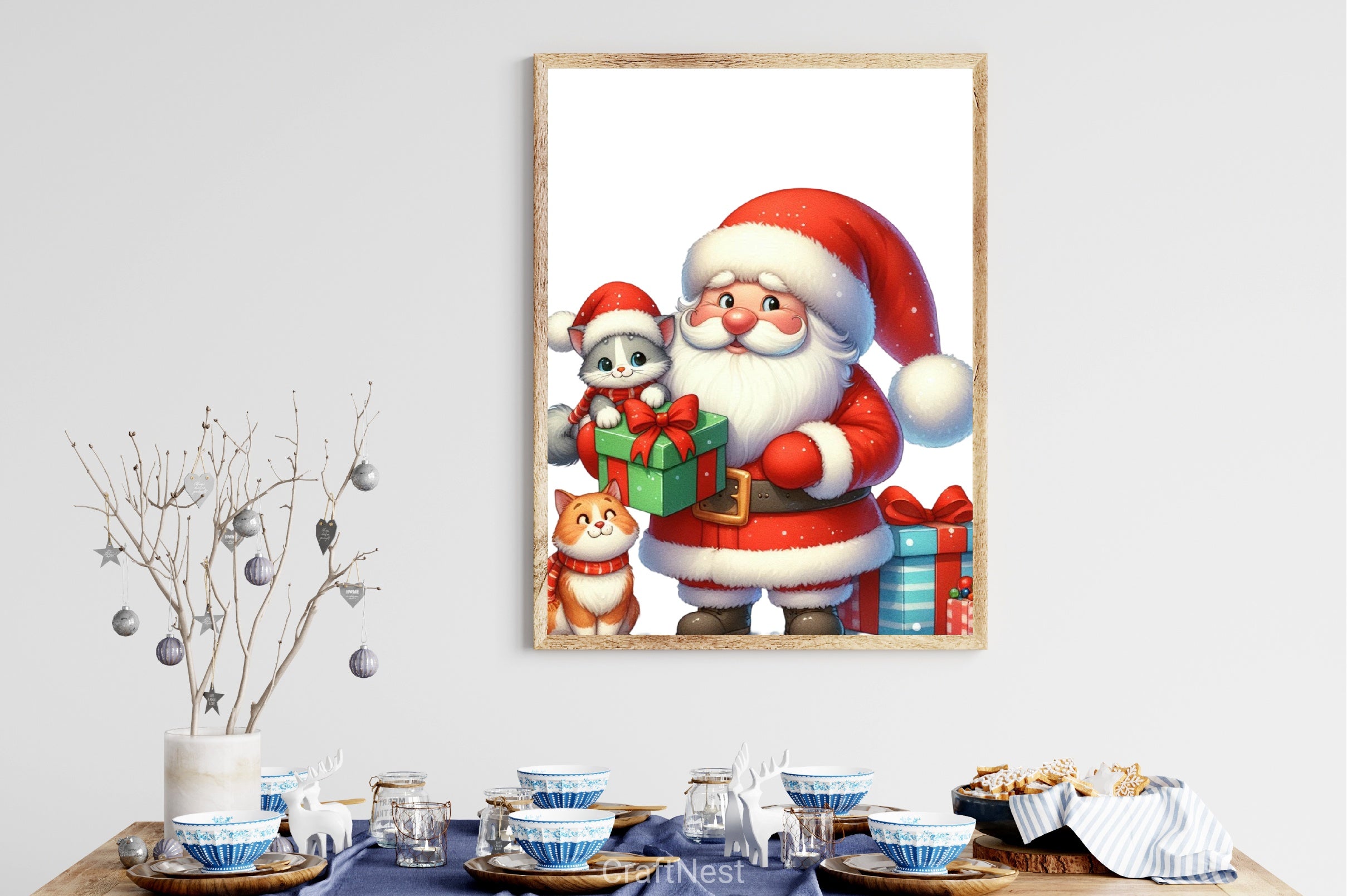 Funny Santa Christmas Clipart Bundle - CraftNest - Digital Crafting and Art