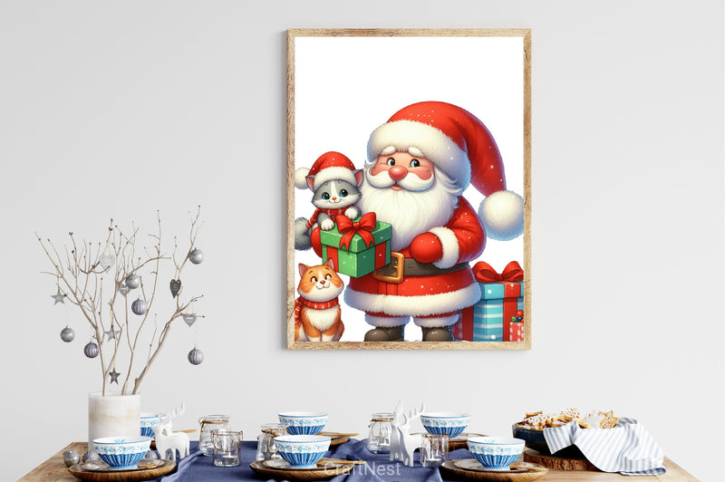Funny Santa Christmas Clipart Bundle - CraftNest - Digital Crafting and Art