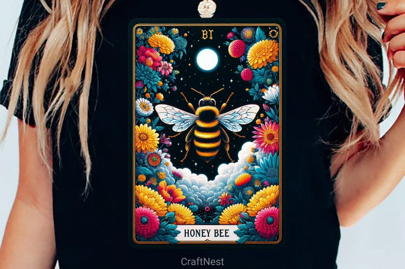 Honey Bee Tarot Card Clipart Bundle 21 - CraftNest - Digital Crafting and Art