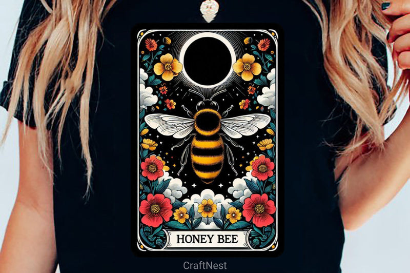 Honey Bee Tarot Card Clipart Bundle 6 - CraftNest - Digital Crafting and Art