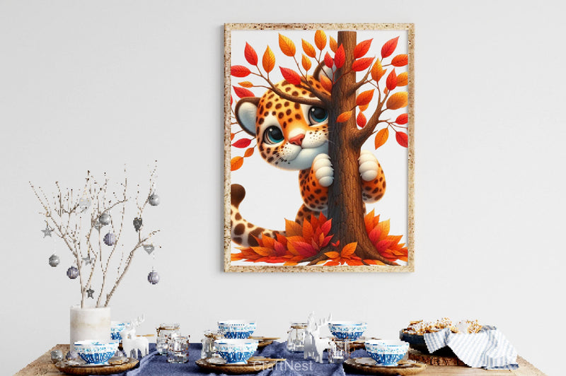 Cute Autumn Jaguar Clipart Bundle 2 - CraftNest - Digital Crafting and Art