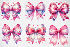 Valentine Heart Bow Clipart Bundle - CraftNest - Digital Crafting and Art