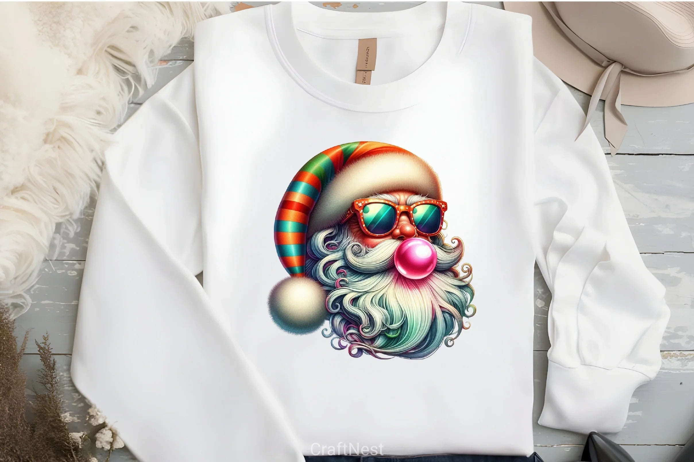 Santa Claus Bubble Clipart Bundle - CraftNest - Digital Crafting and Art
