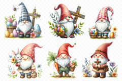 Easter Gnome Clipart Bundle 9 - CraftNest - Digital Crafting and Art