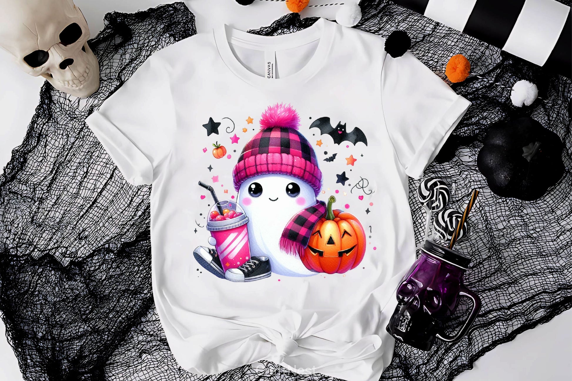 Cute Ghost Cute Halloween Clipart Bundle 17 - CraftNest - Digital Crafting and Art