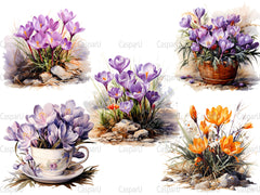 Crocus In The Crisp Clipart - CraftNest