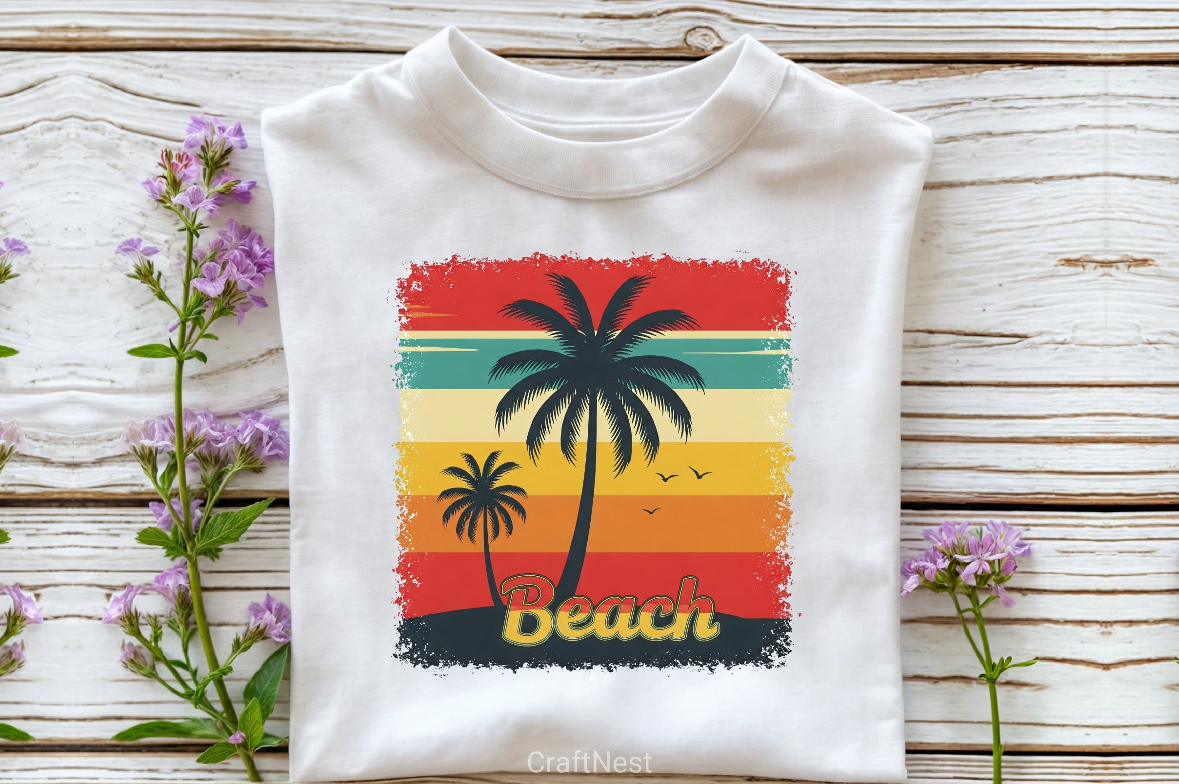 Beach Palm Trees Clipart Bundle - CraftNest - Digital Crafting and Art
