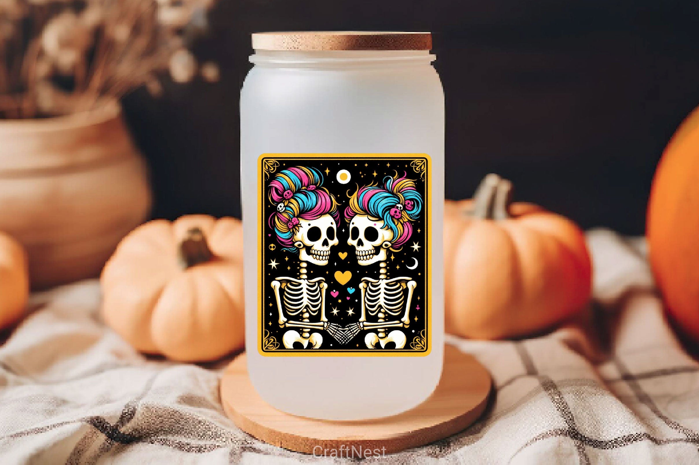 The Lovers Tarot Card Skeletons Clipart Bundle - CraftNest - Digital Crafting and Art