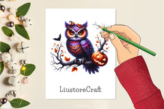 Halloween Owl Gothic Owl Clipart Bundle - CraftNest - Digital Crafting and Art