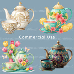 Teatime Clipart Bundle - CraftNest - Digital Crafting and Art