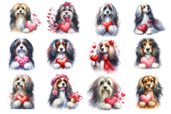 Cute Valentine Dogs Clipart Bundle - CraftNest - Digital Crafting and Art