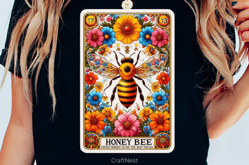 Honey Bee Tarot Card Clipart Bundle 25 - CraftNest - Digital Crafting and Art