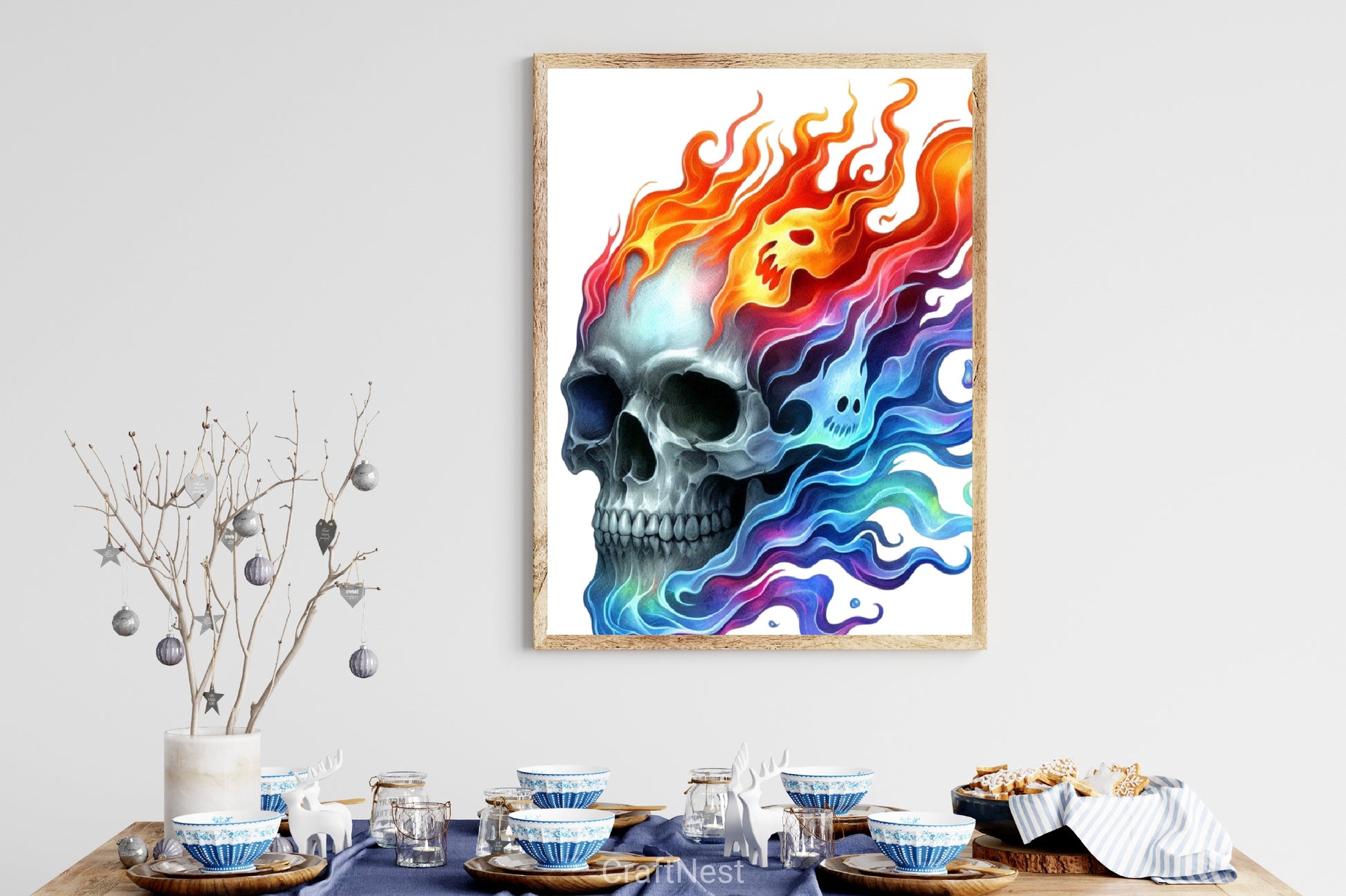 Skull Flames Clipart Bundle - CraftNest - Digital Crafting and Art