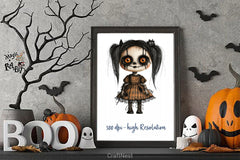 Halloween Scary Doll Clipart Bundle - CraftNest - Digital Crafting and Art