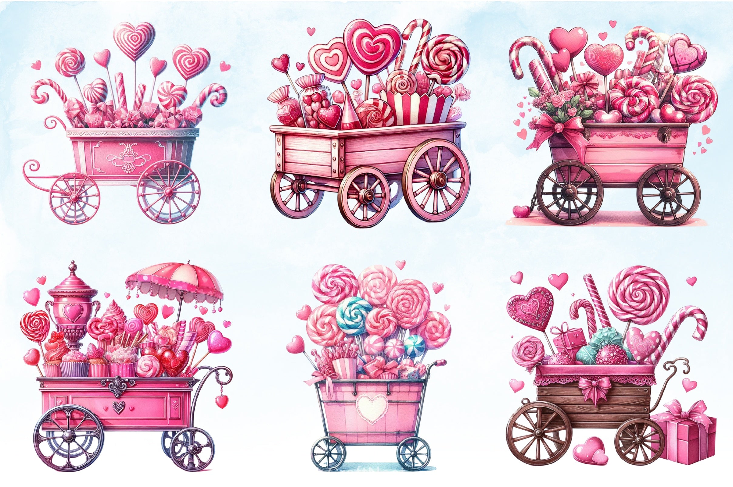 Valentine Candy Shop Clipart Bundle - CraftNest - Digital Crafting and Art