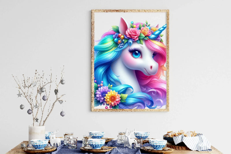 Colorful Magical Unicorn Clipart Bundle 2 - CraftNest - Digital Crafting and Art