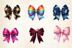 Velvet Bows Clipart Bundle 2 - CraftNest - Digital Crafting and Art