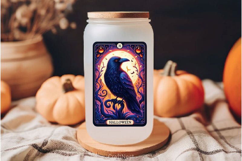 Raven Bird Tarot Card Clipart Bundle 3 - CraftNest - Digital Crafting and Art