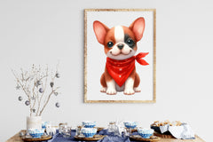Cute Dog Red Bandana Clipart Bundle - CraftNest - Digital Crafting and Art