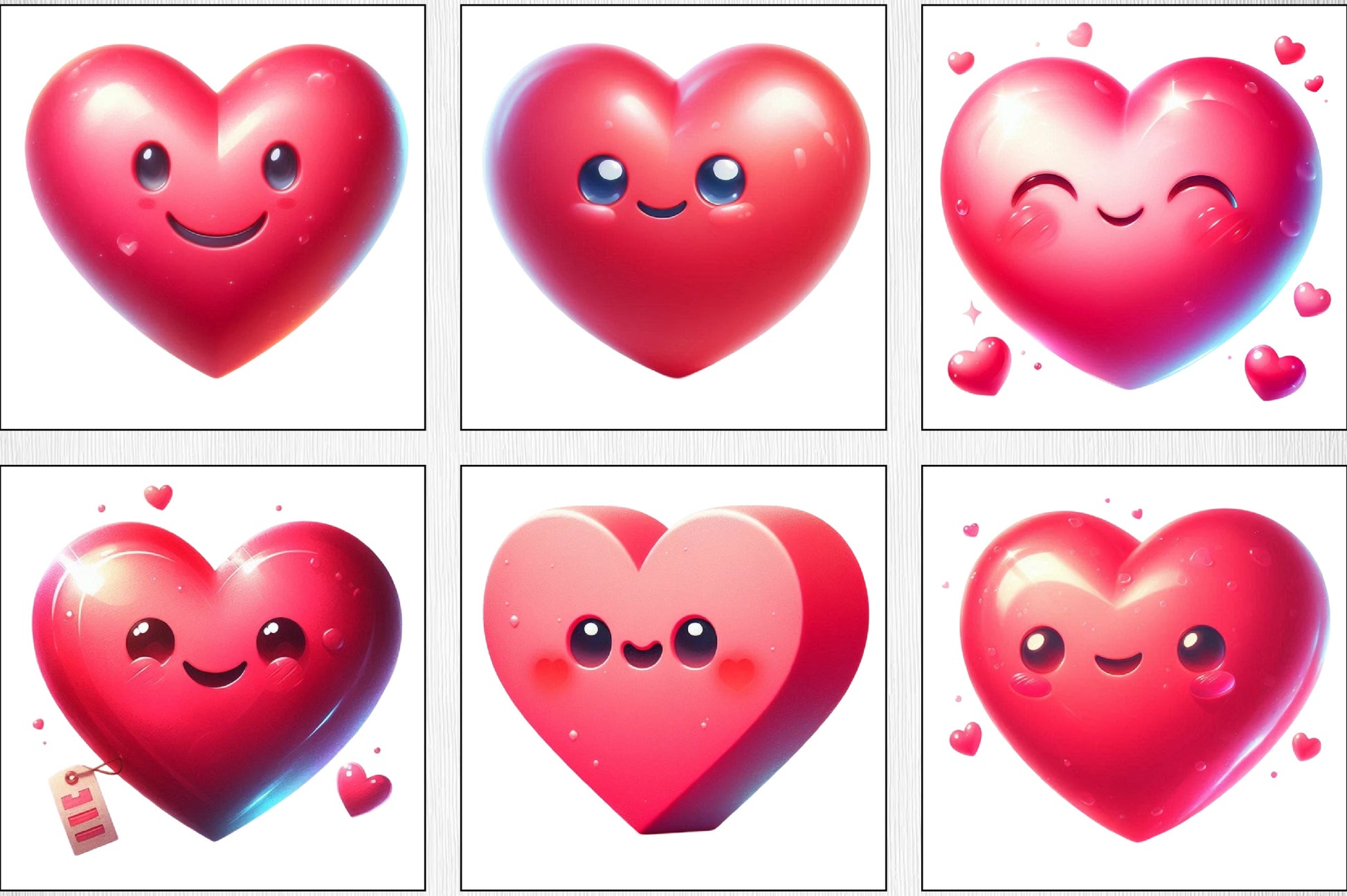 Valentine's Day Heart Clipart Bundle 3 - CraftNest - Digital Crafting and Art