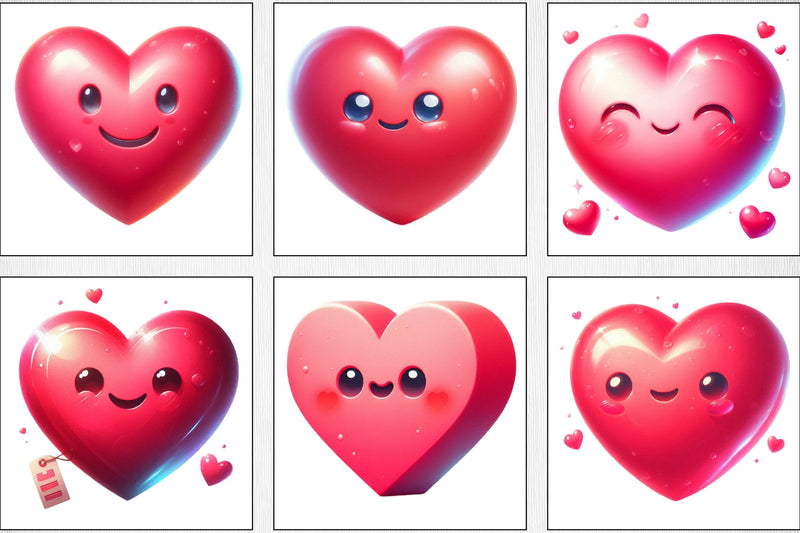 Valentine's Day Heart Clipart Bundle 3 - CraftNest - Digital Crafting and Art