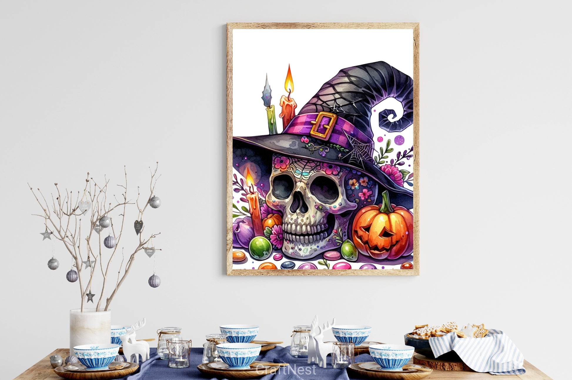 Witch Skull Clipart Bundle - CraftNest - Digital Crafting and Art