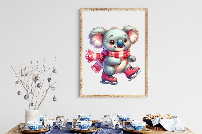 Baby Animals Skating Clipart Bundle 2 - CraftNest - Digital Crafting and Art