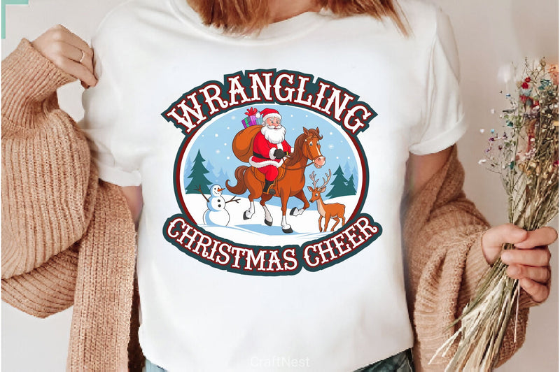 Vintage Santa Western Christmas Clipart Bundle 1 - CraftNest - Digital Crafting and Art