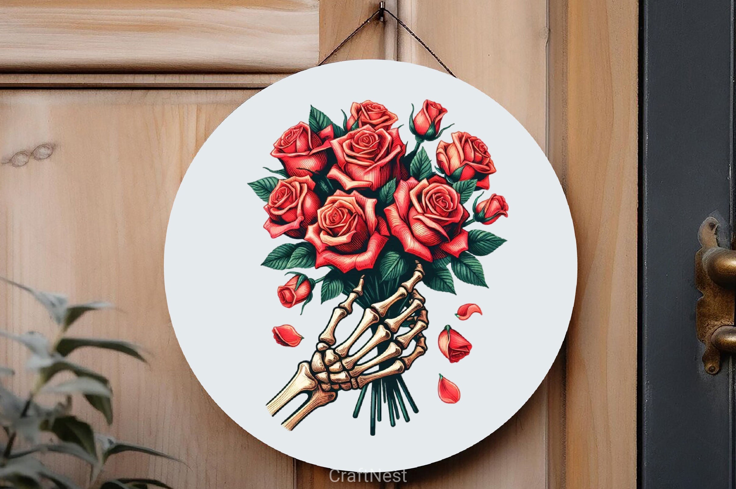 Roses Bouquet Skeleton Hand Clipart Bundle 4 - CraftNest - Digital Crafting and Art