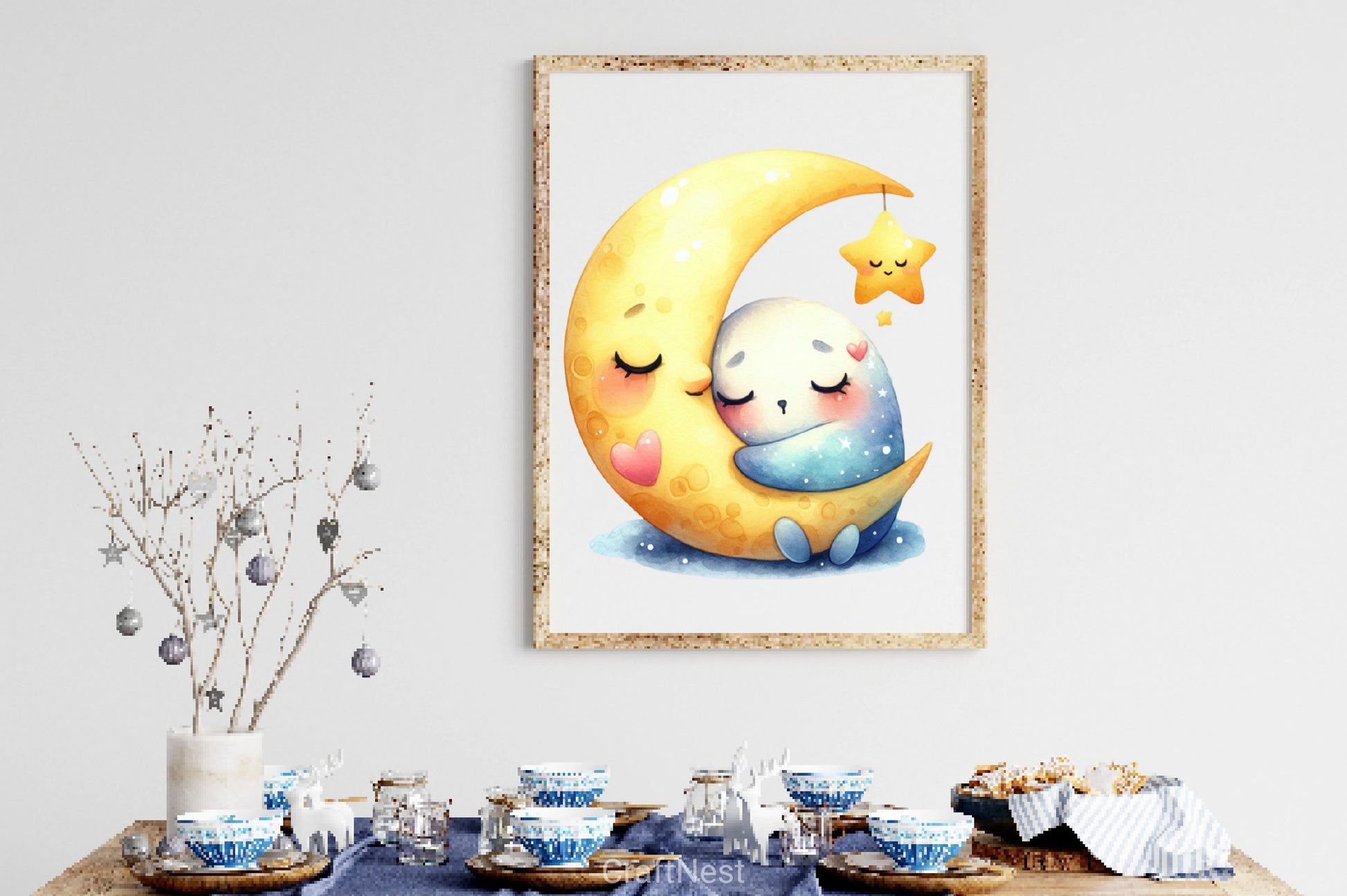 Sleepy Moon Clipart Bundle 3 - CraftNest - Digital Crafting and Art