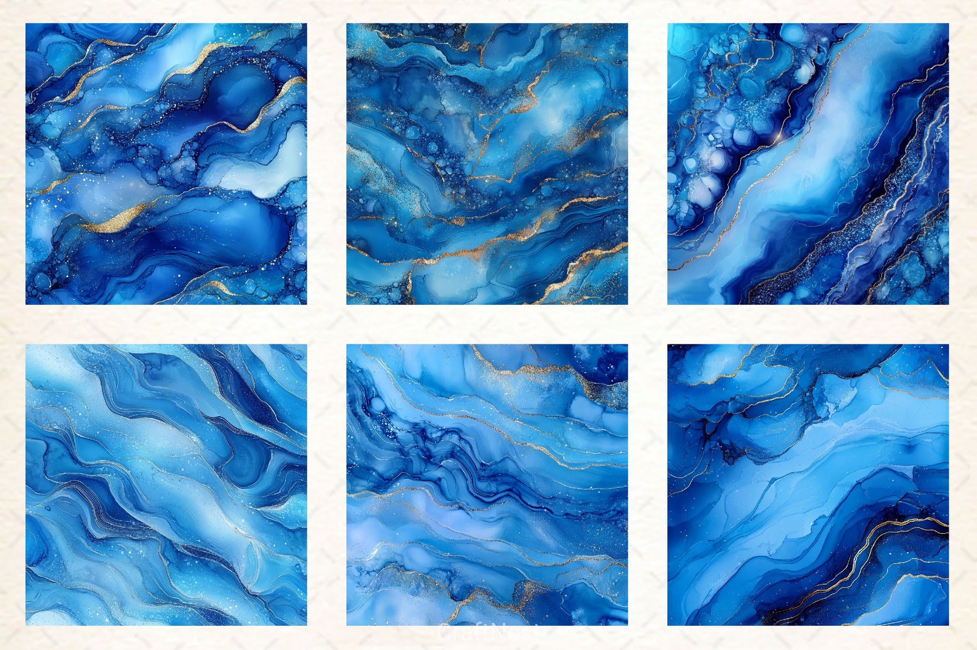 Blue Glitter Ink Digital Paper - CraftNest - Digital Crafting and Art