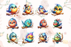 Funny Bird Clipart Bundle 7 - CraftNest - Digital Crafting and Art