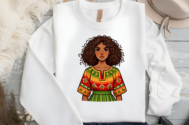 Black History Month Girl Clipart Bundle 3 - CraftNest - Digital Crafting and Art