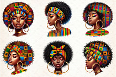 Afro Girl Clipart Bundle - CraftNest - Digital Crafting and Art