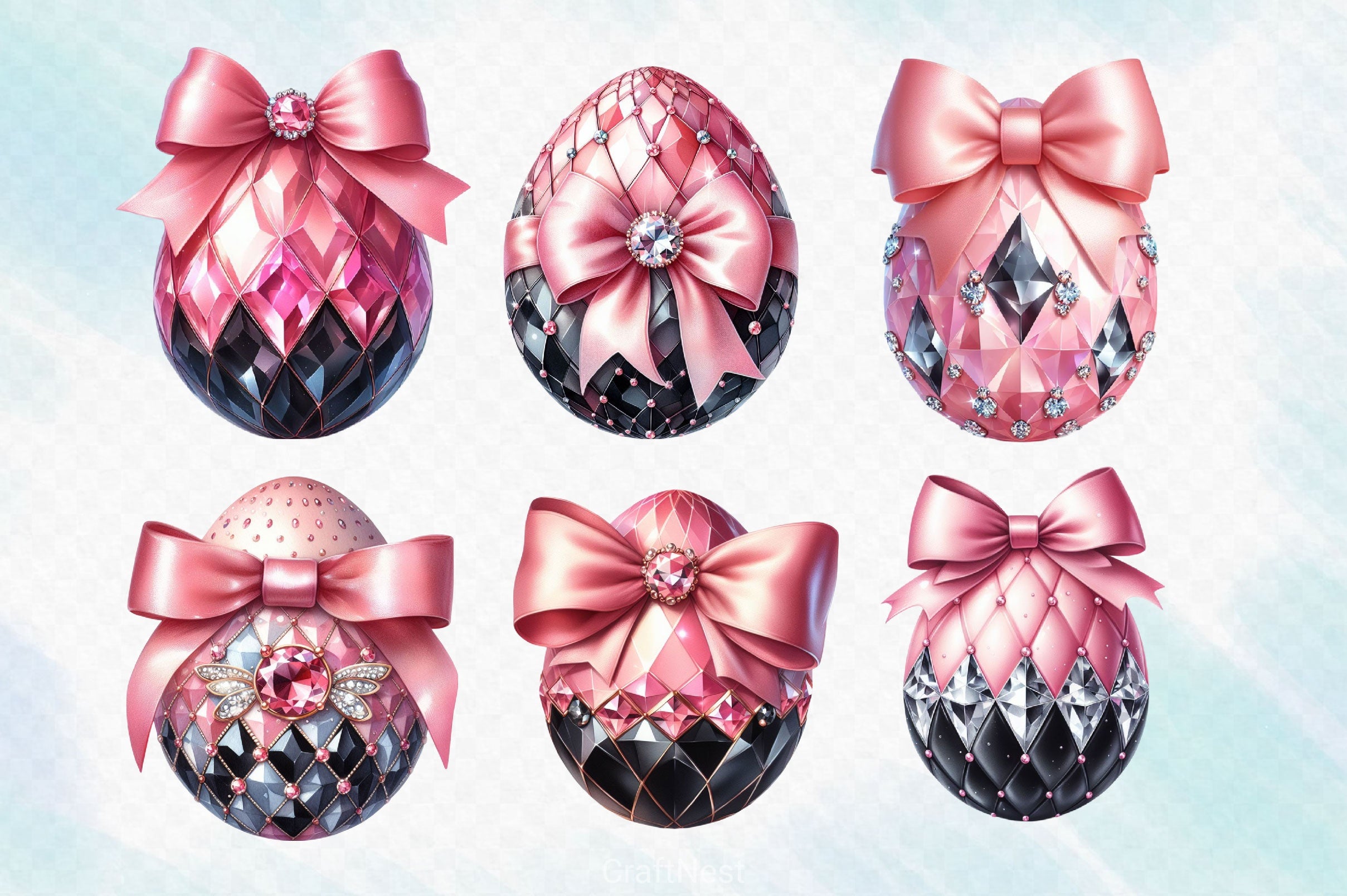 Luxury Easter Eggs Clipart Bundle - CraftNest - Digital Crafting and Art