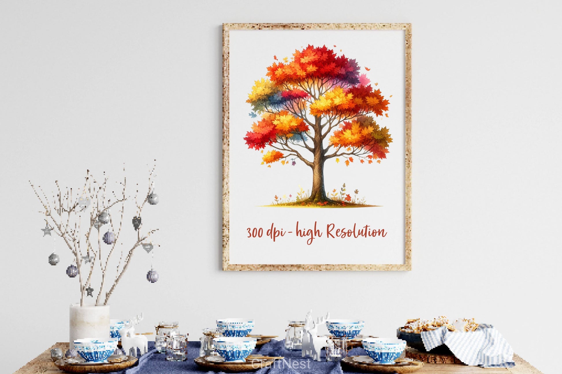 Fall Tree Autumn Tree Clipart Bundle - CraftNest - Digital Crafting and Art