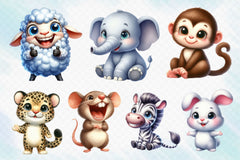 Funny Animals Clipart Bundle 5 - CraftNest - Digital Crafting and Art