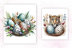 Baby Leopard Egg Clipart Bundle - CraftNest - Digital Crafting and Art
