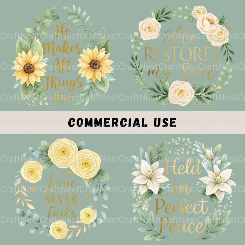 Religious Quotes Clipart Bundle - CraftNest - Digital Crafting and Art