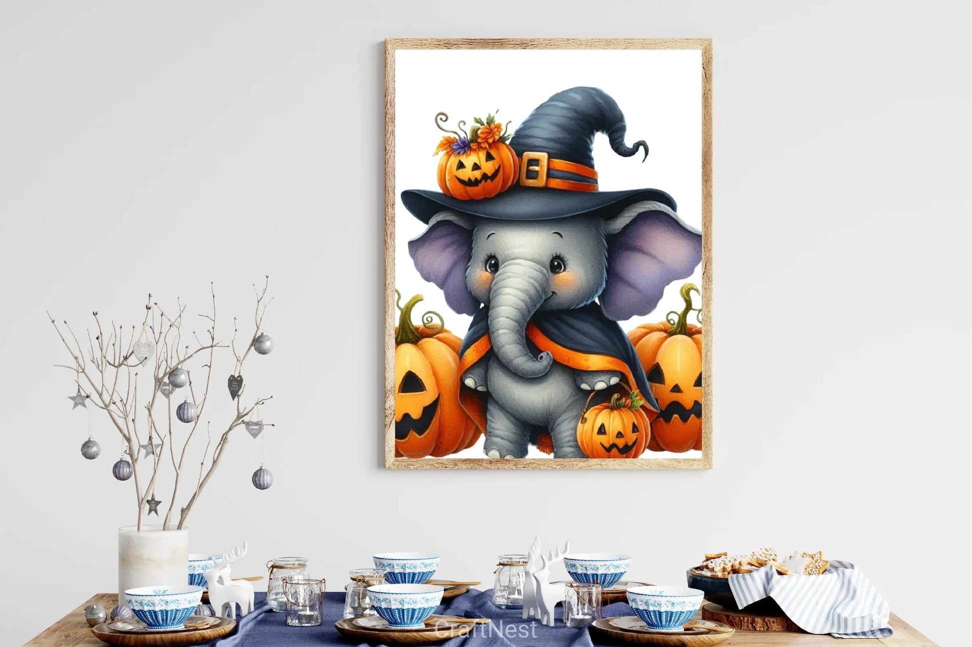 Halloween Elephant Clipart Bundle - CraftNest - Digital Crafting and Art