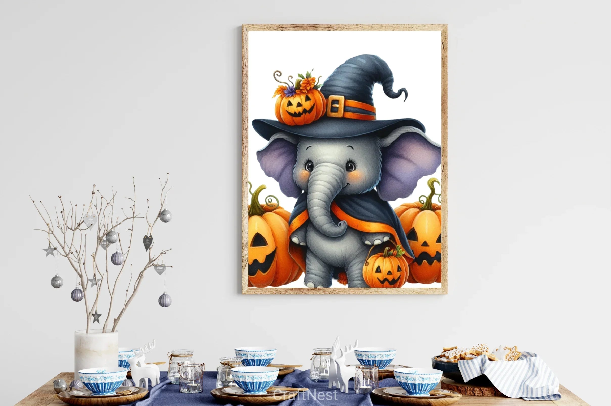 Halloween Elephant Clipart Bundle - CraftNest - Digital Crafting and Art