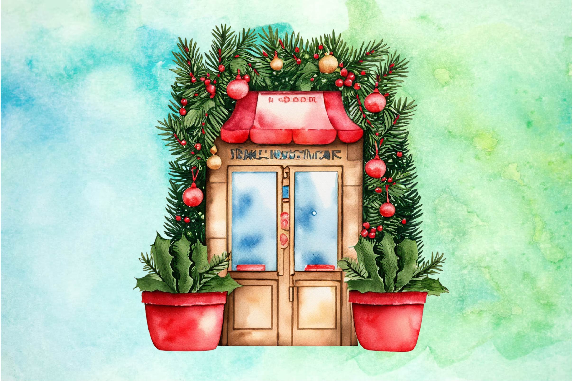 Christmas Storefront Clipart Bundle - CraftNest - Digital Crafting and Art