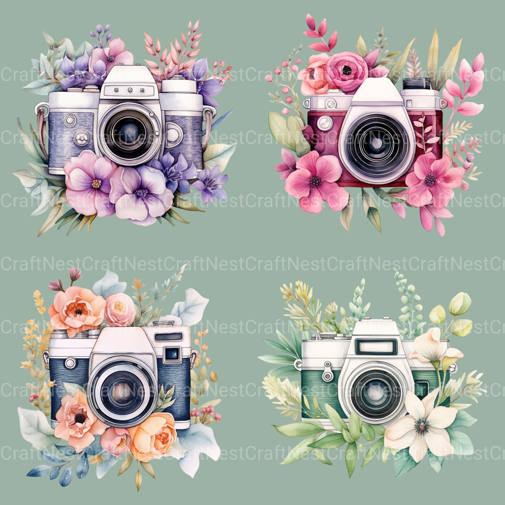 Cameras Clipart Bundle - CraftNest - Digital Crafting and Art