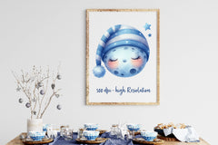 Sleepy Moon Clipart Bundle 2 - CraftNest - Digital Crafting and Art