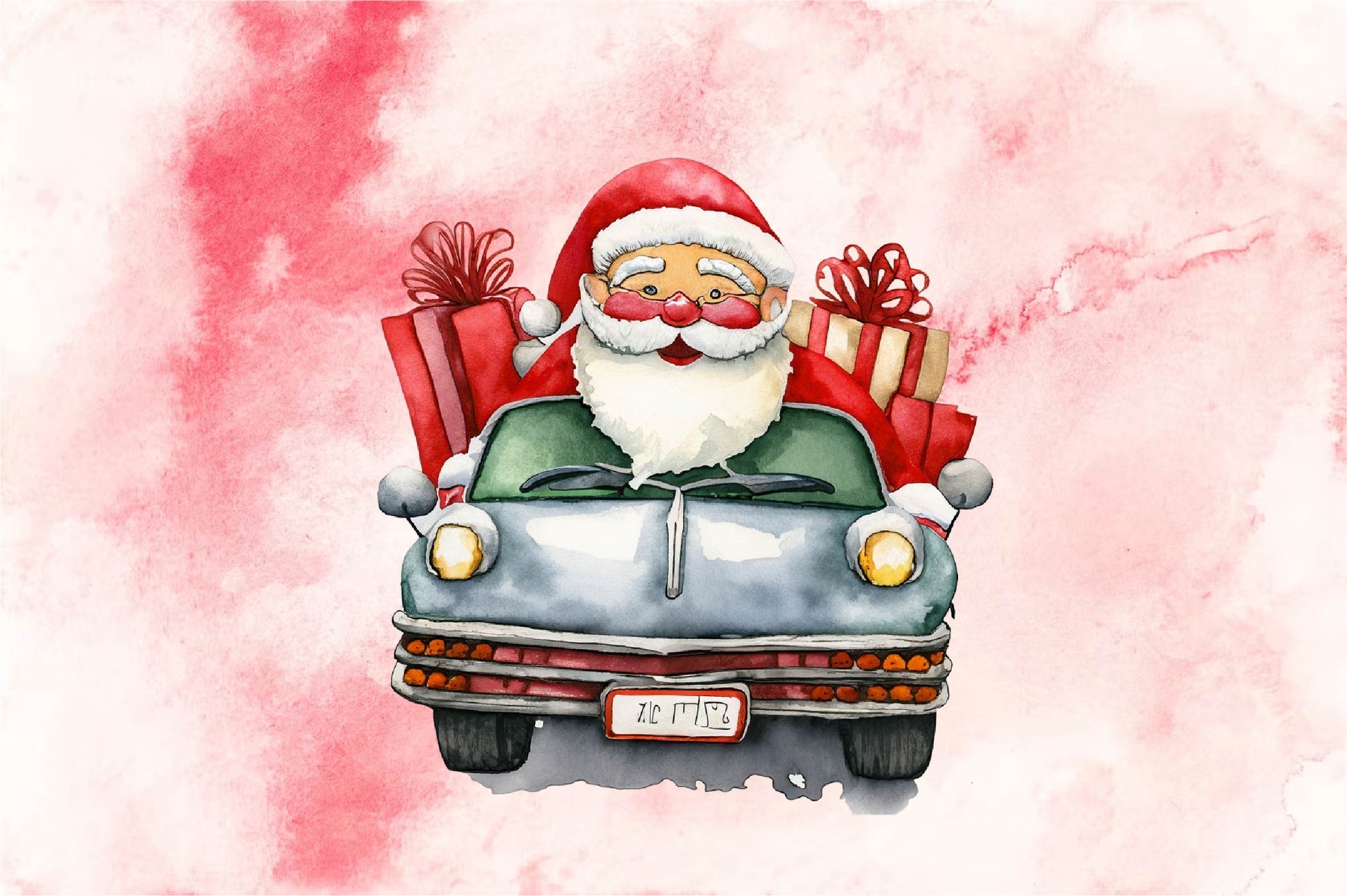 Santa Claus Driving Clipart Bundle - CraftNest - Digital Crafting and Art