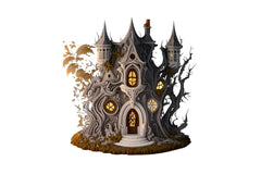 Gothic Fairy House Clipart Bundle - CraftNest - Digital Crafting and Art