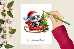 Christmas Panda Clipart Bundle 2 - CraftNest - Digital Crafting and Art