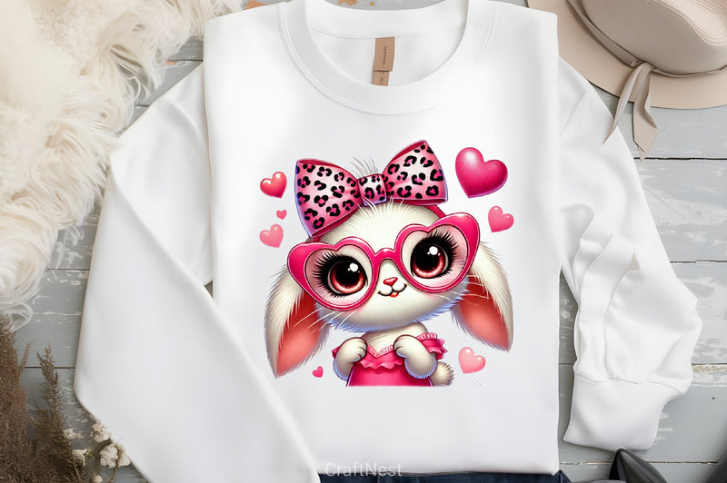 Valentine's Bunny Clipart Bundle - CraftNest - Digital Crafting and Art