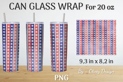 Patriotic 20 oz Tumbler Wraps SVG Bundle - CraftNest - Digital Crafting and Art